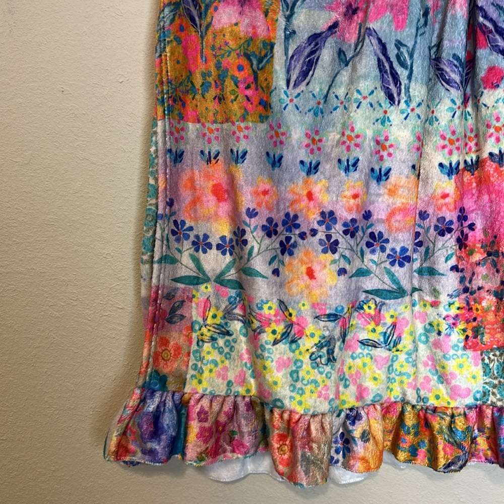 Natural Life Floral Towel Wrap One Size - Picture 3 of 5